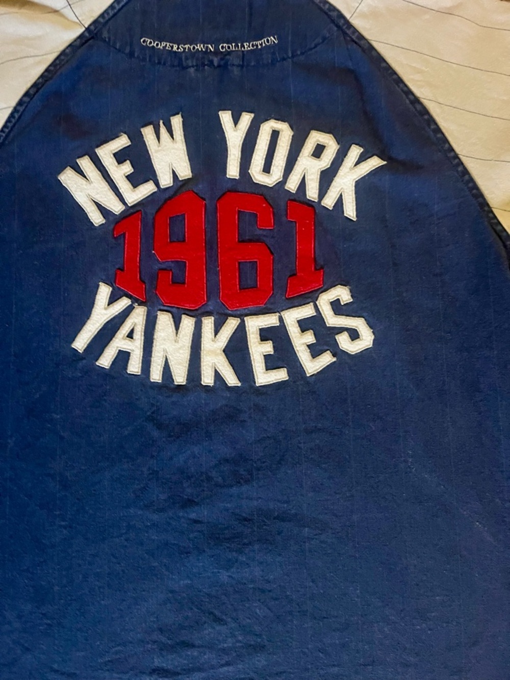 Mirage First String Vintage NY Yankees 1961 Jersey Large Cooperstown Blue MLB - Picture 6 of 7